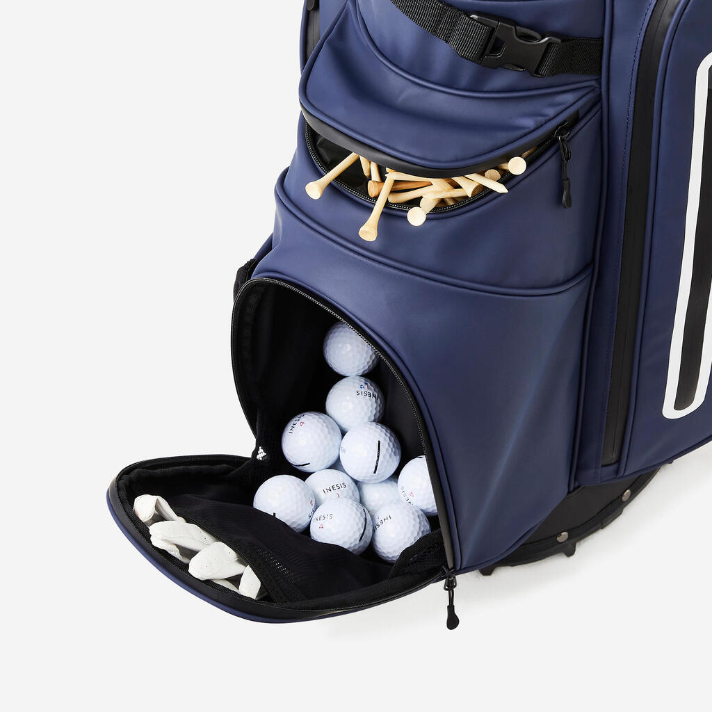 Ūdensnecaurlaidīga golfa statīva soma “Inesis”, zila