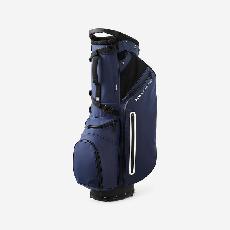 Saco de golf tripé impermeável - INESIS Light azul marinho