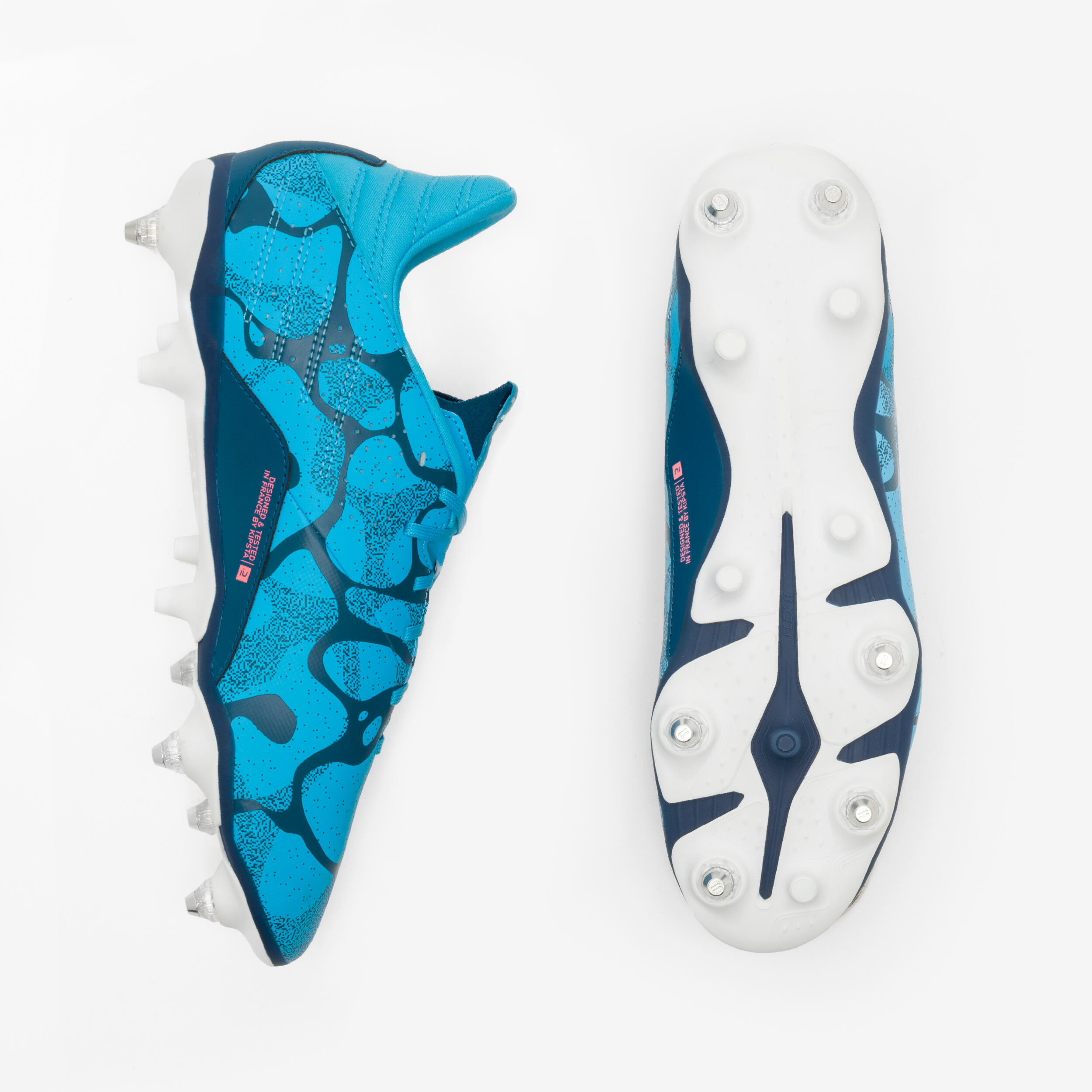 Scarpe calcio uomo VIRALTO I SG turchesi 6/7