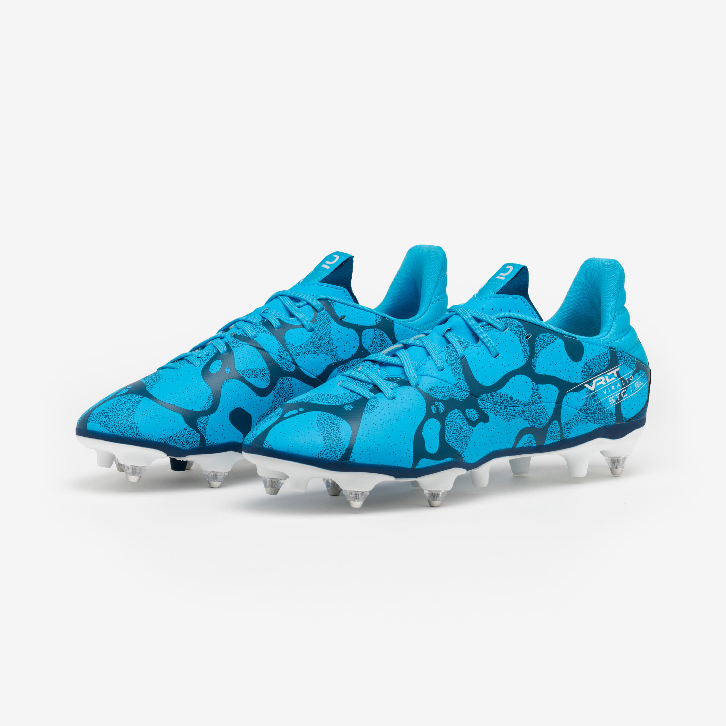 Scarpe calcio uomo VIRALTO I SG turchesi 7/7