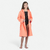 Peignoir de bain enfant microfibre compact corail clair