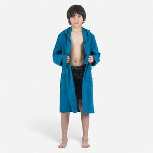Albornoz Niños microfibra con capucha Azul Oscuro