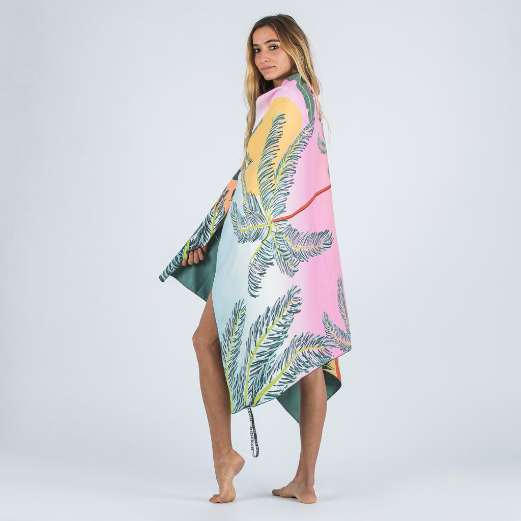 Serviette microfibre taille XL 110 x 175 cm - imprimés polynésiens