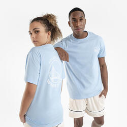 Basketbal-T-shirt voor heren/dames TS 900 NBA Warriors blauw