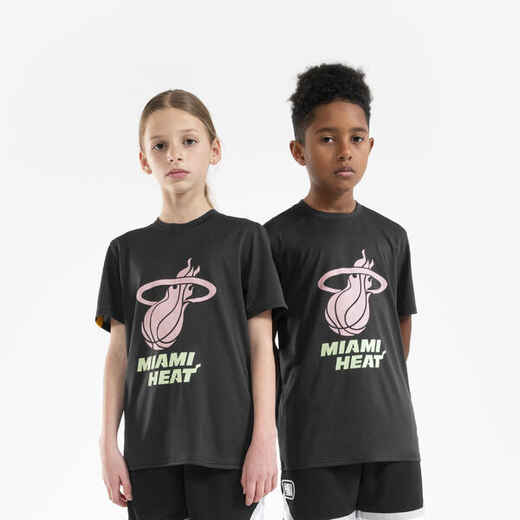 
      Kids' Basketball T-Shirt TS 900 NBA Miami Heat - Black
  