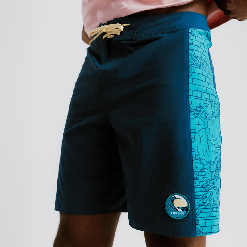 Short de bain Paris 2024 Homme - Turquoise