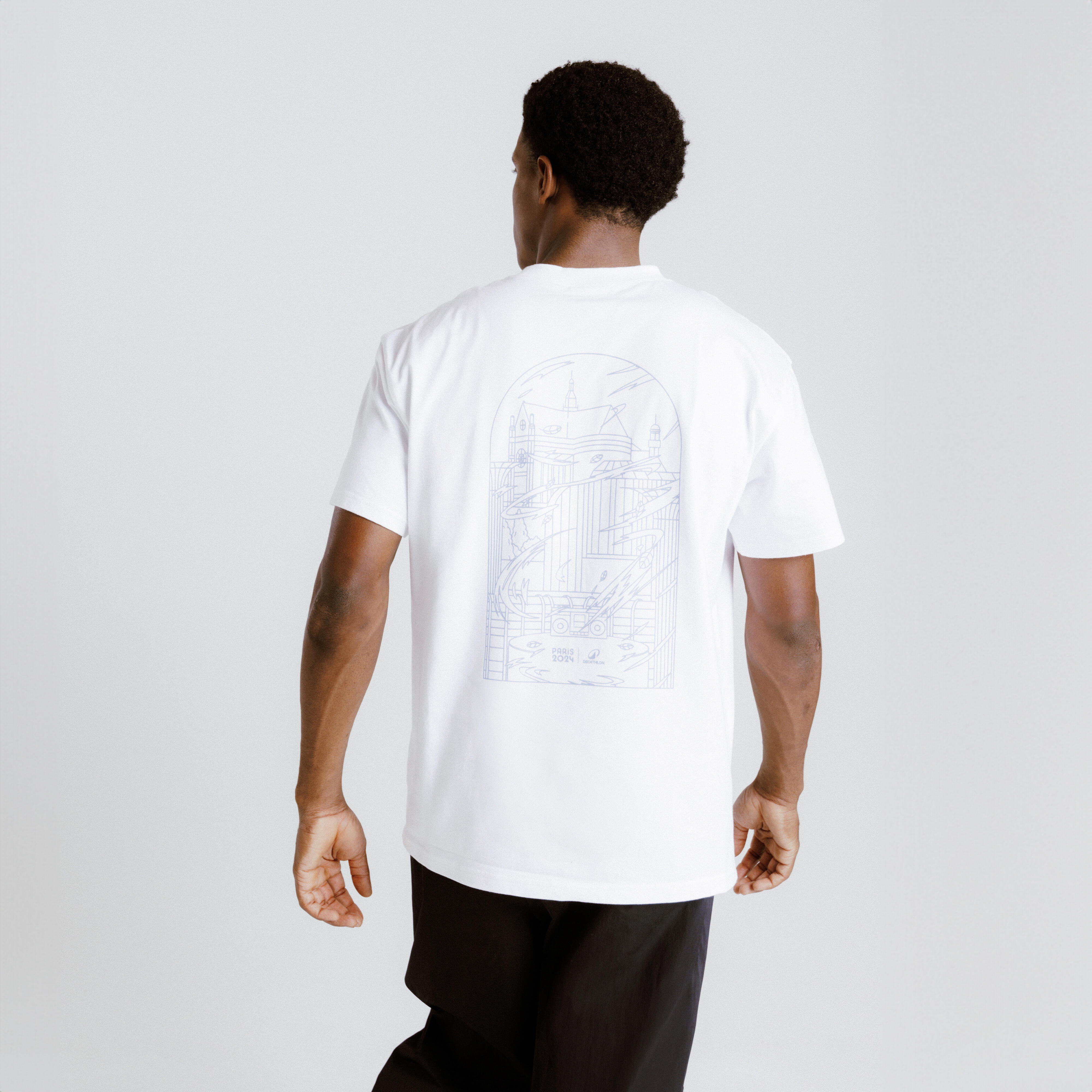 PARIS 2024 DECATHLON T-shirt Paris Homme - Blanc