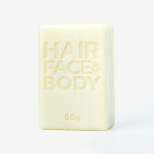 Jabón Sólido Pastilla Limpiador Cara + Cuerpo + Cabello 90 g