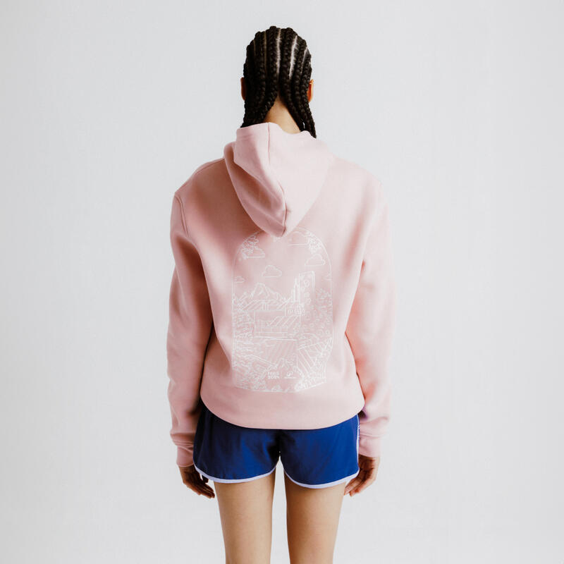 Sweat Paris 2024 Adulte mixte - Rose