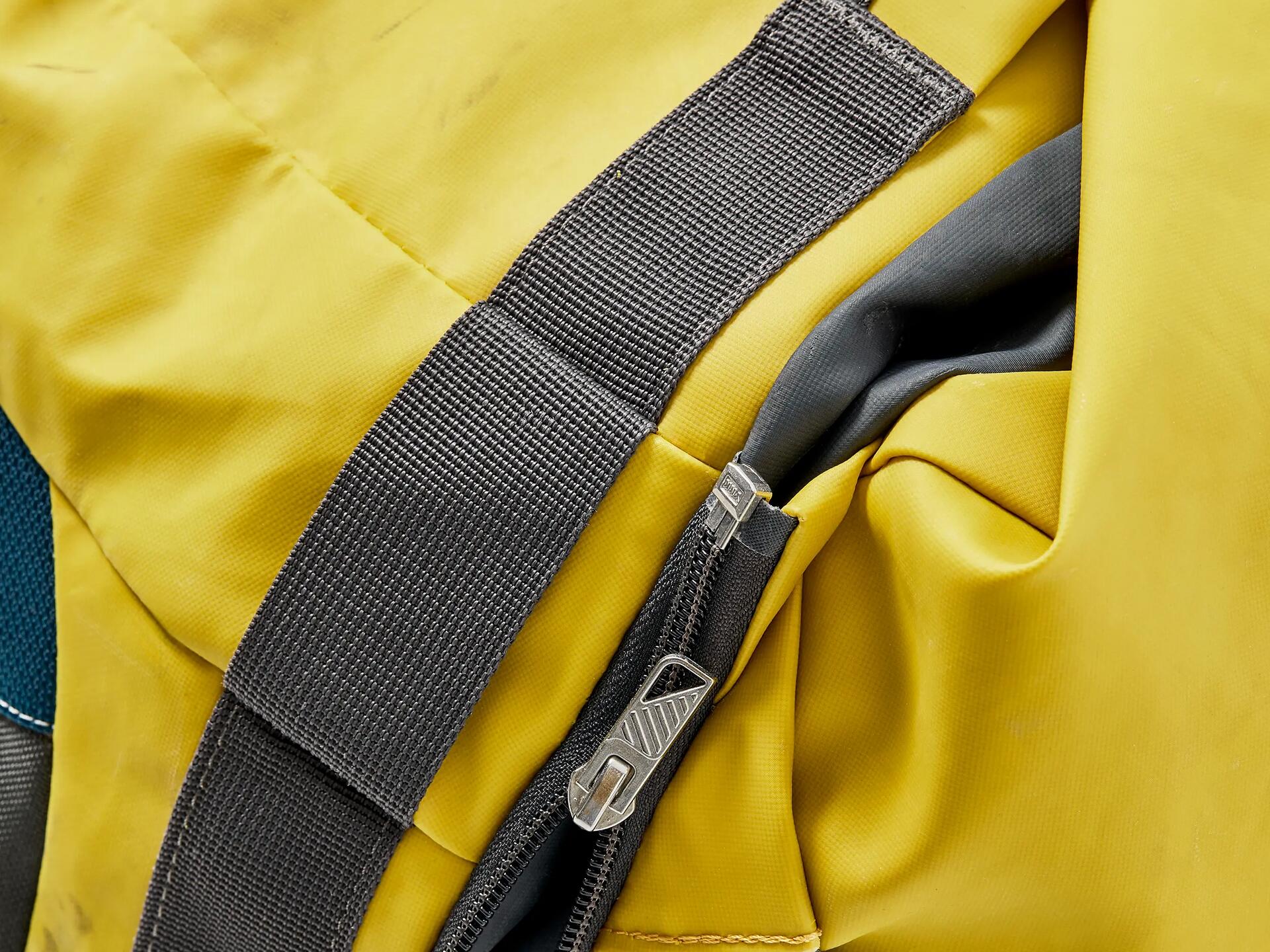 Changing the main zip on a bag