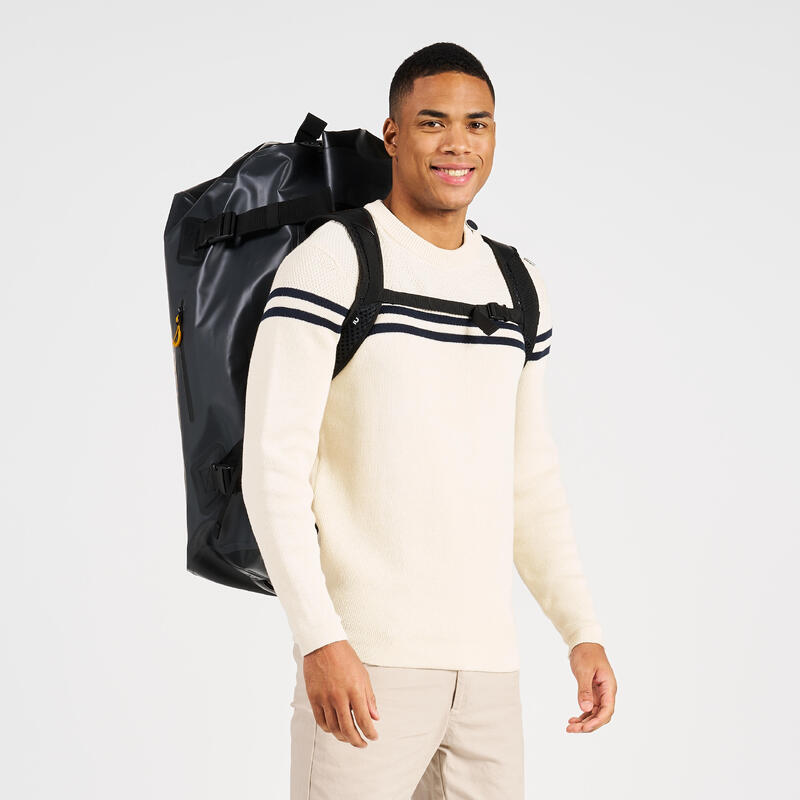 Mochila estanque duffle bag - saco de viagem 80L Antracite Preto