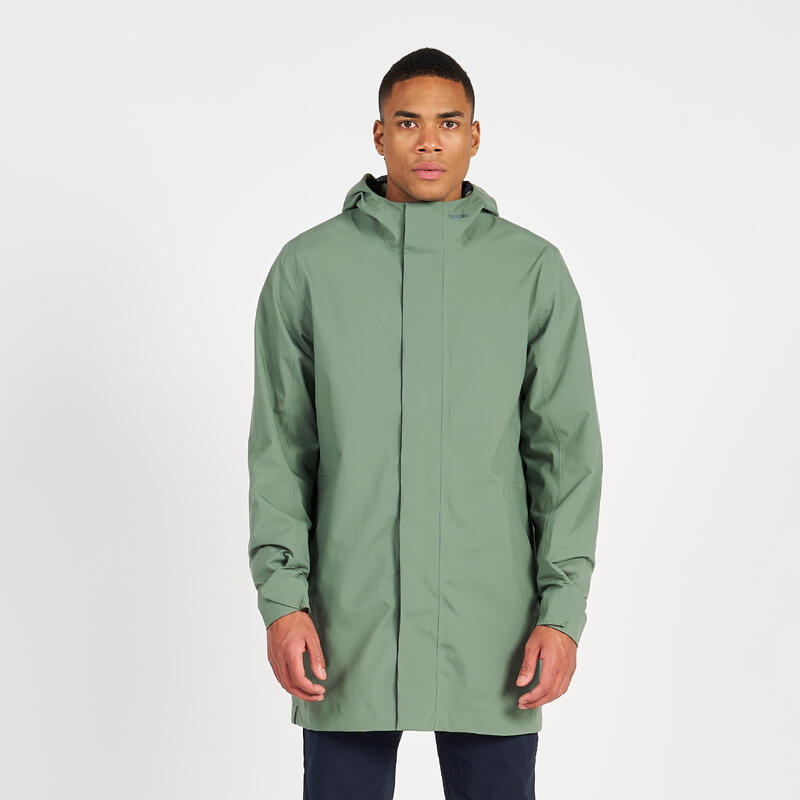 Chaqueta impermeable Hombre parka  cortavientos lluvia Sailing 300 caqui