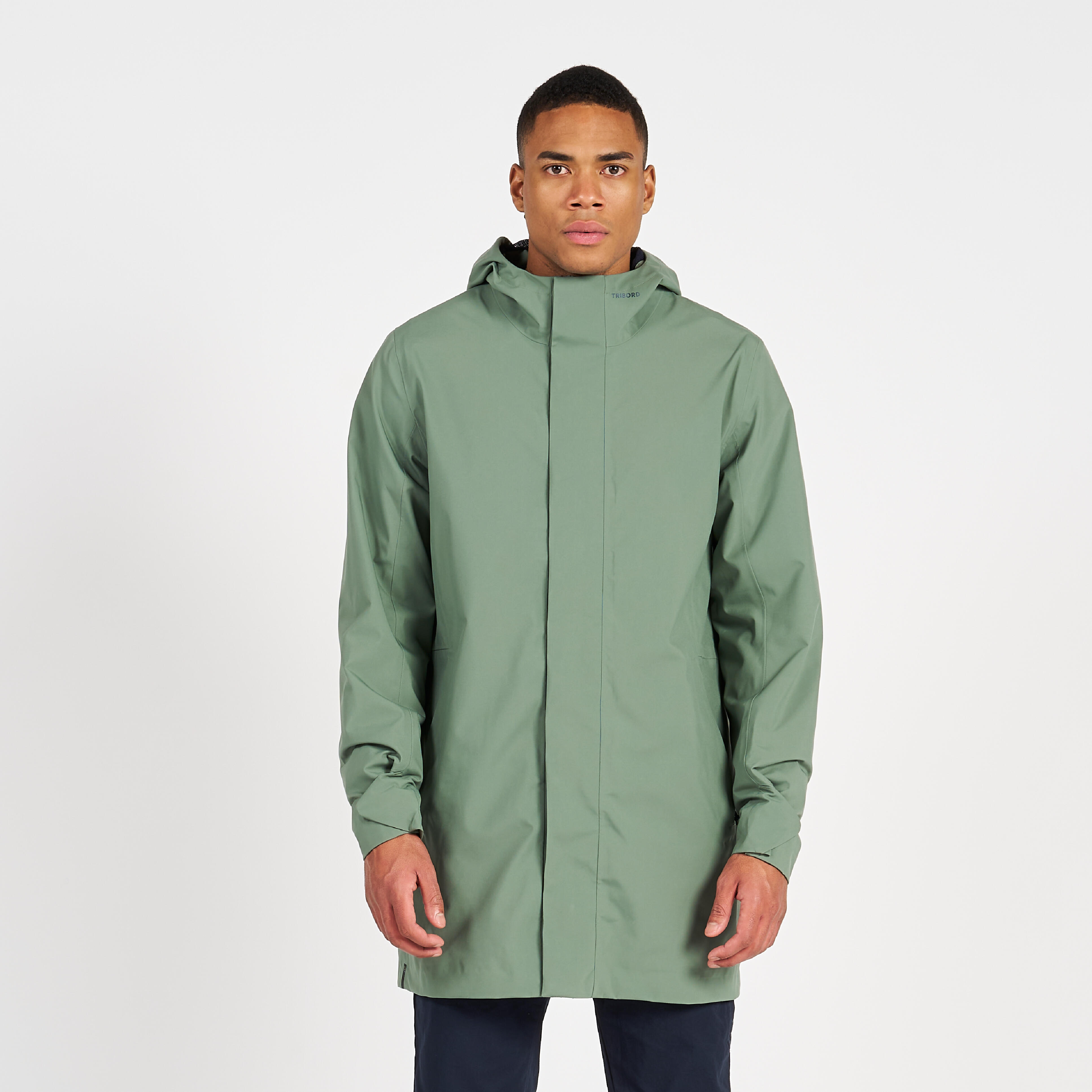 Cire homme impermeable coupe vent Sailing 300 Bleu Marine