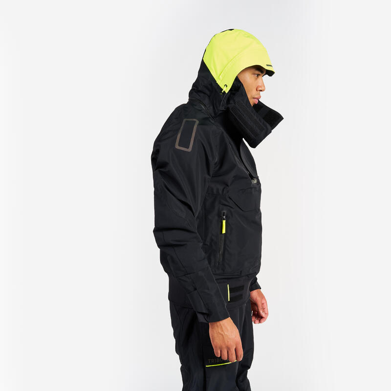 Smock jacket voor zeilen Offshore 900 uniseks zwart