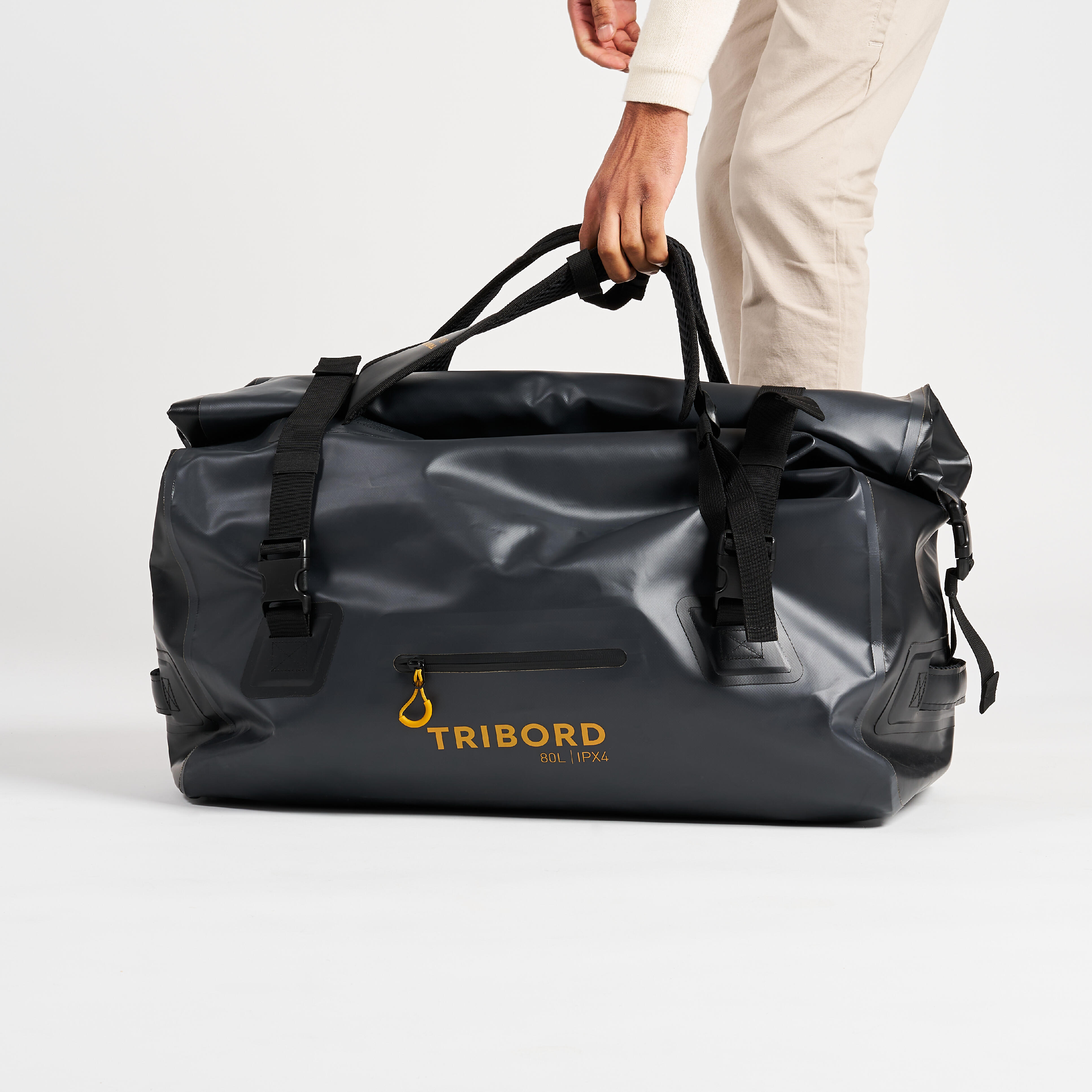 Waterproof duffle bag - Travel bag 80L Anthracite black