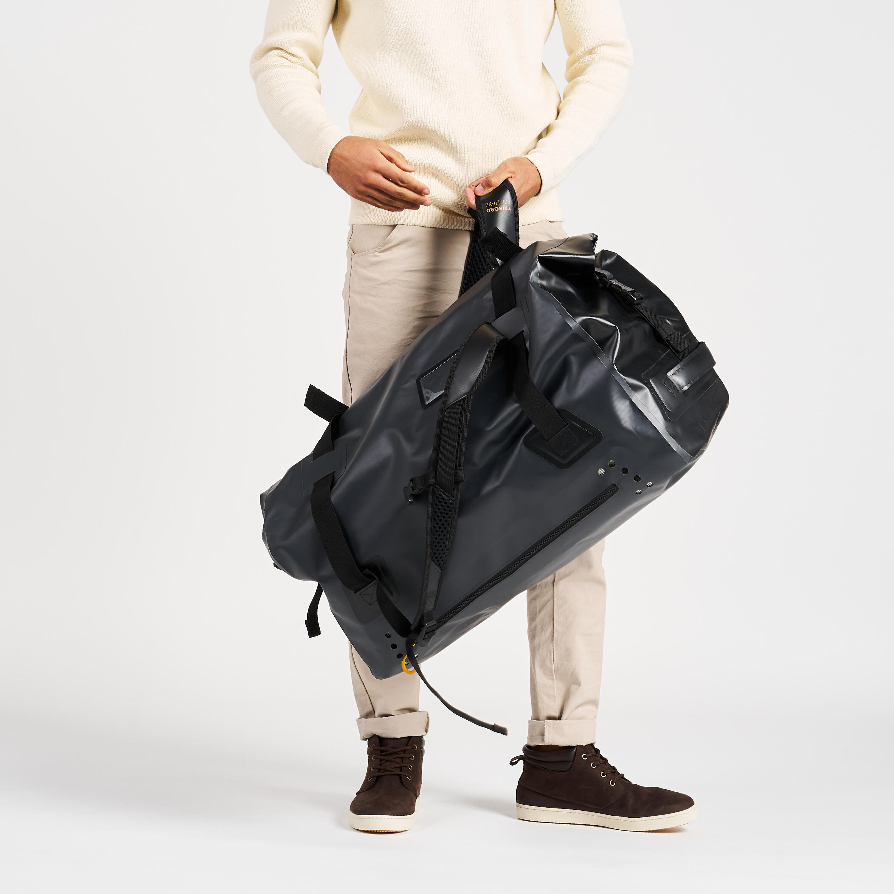 Waterproof duffle bag - 80 L travel bag Anthracite black 12/16