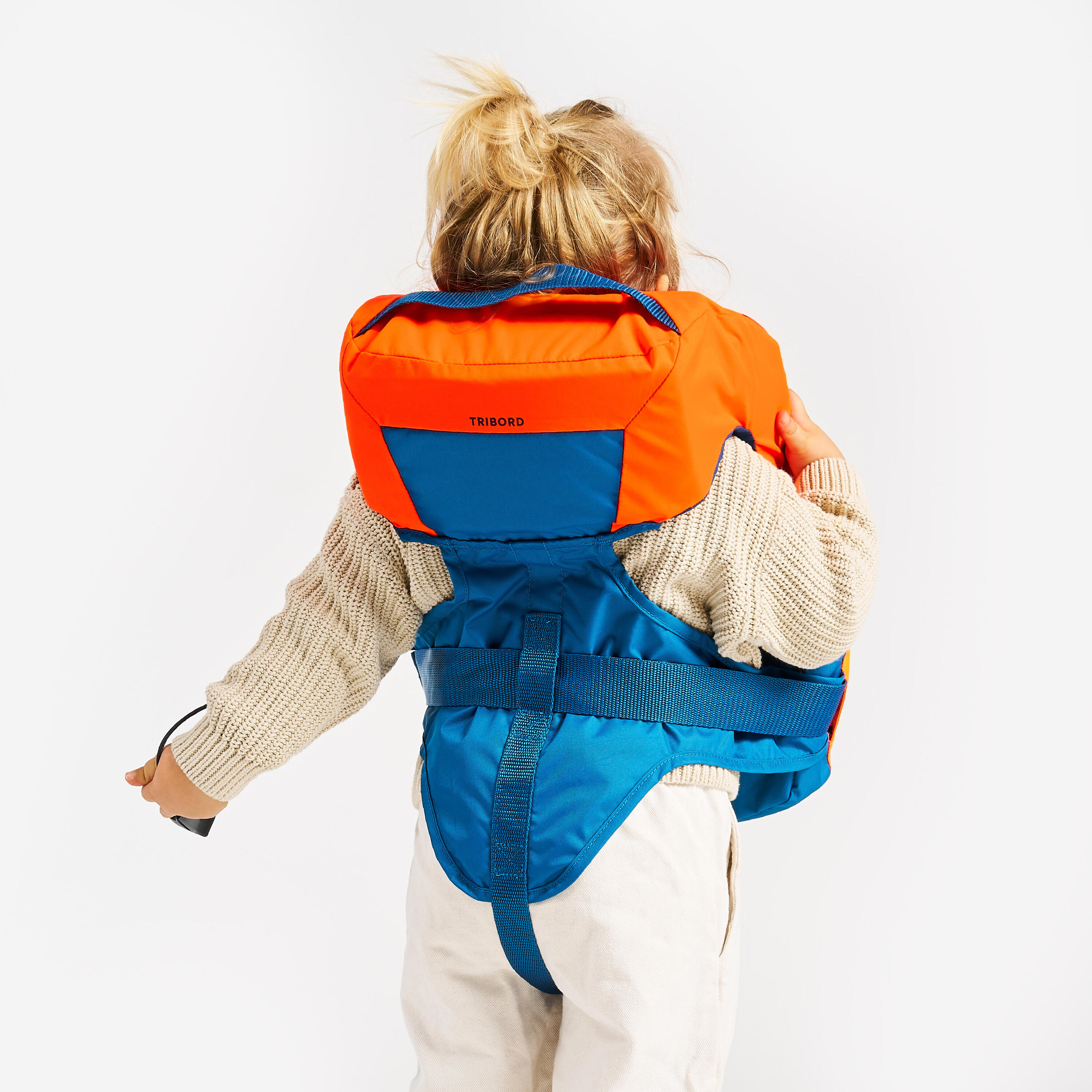 LJ100N easy baby life jacket for babies and infants 10-15 kg orange blue 5/15