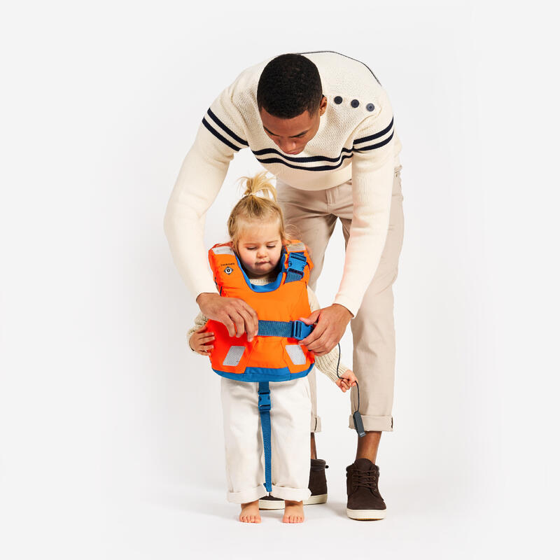 Çocuk Can Yeleği - 10-15 Kg - Turuncu/Mavi - LJ100N Easy