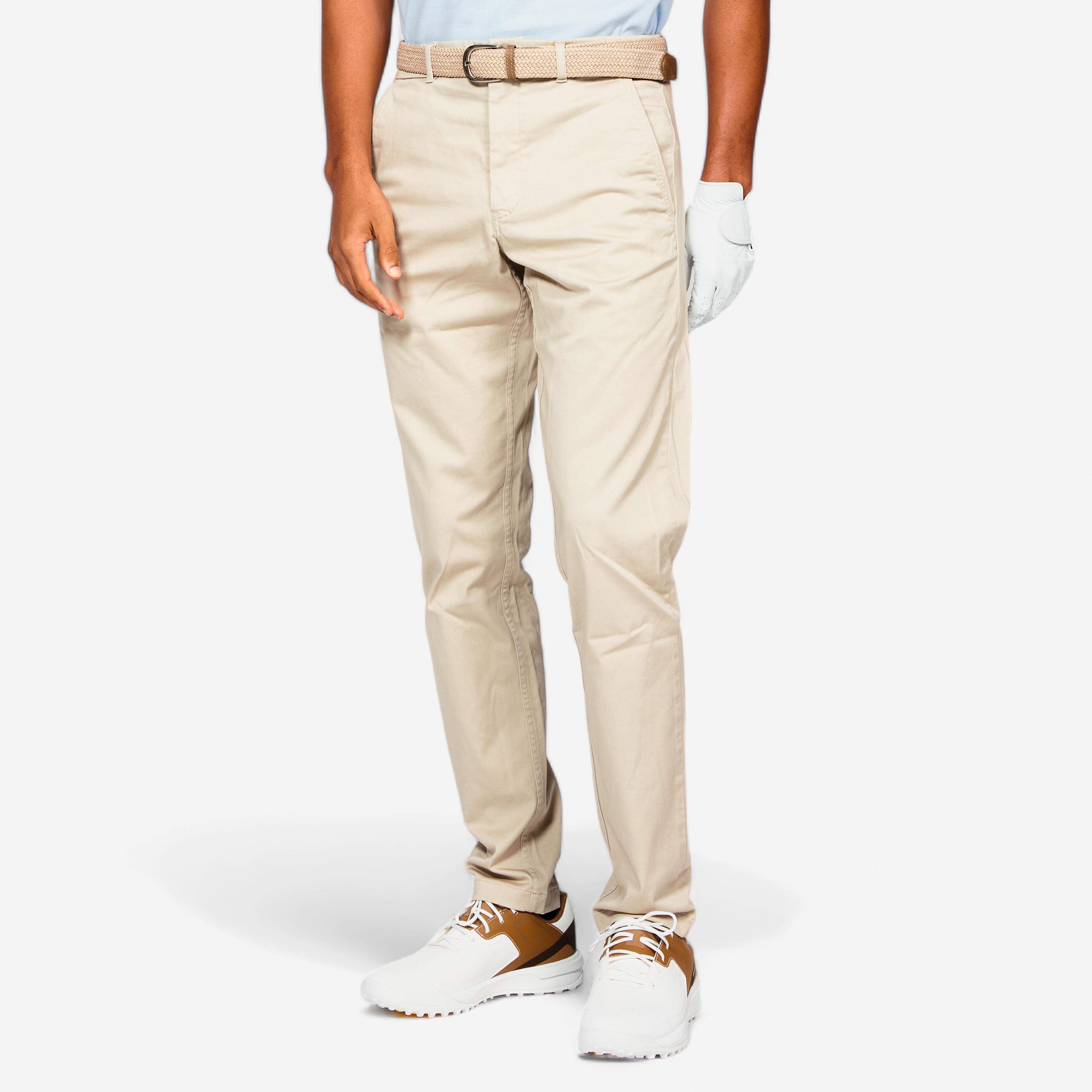 Men's cotton golf chino pants - MW500 linen