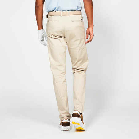 Vyriškos medvilninės golfo kelnės „MW500“, lino spalvos