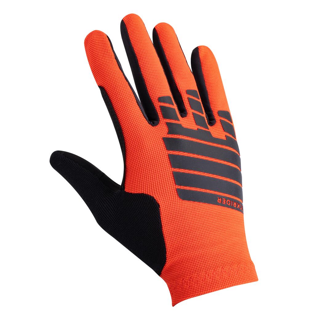 Guantes ciclismo mtb EXPL500 rockrider - café