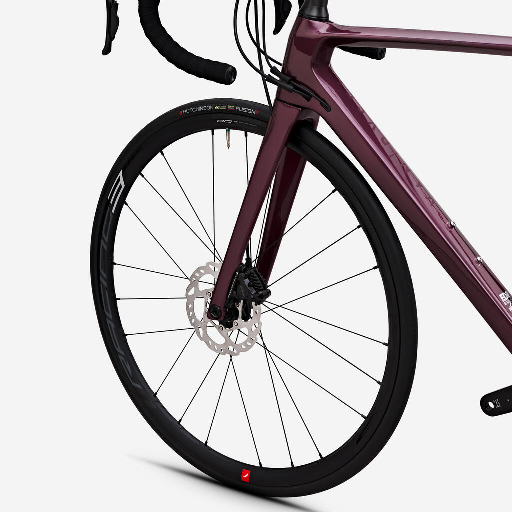 Bordo crveni ženski drumski bicikl EDR CF SHIMANO 105 (12 brzina)