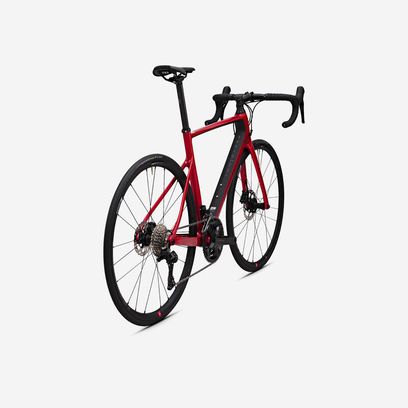 BICICLETA DE ESTRADA EDR CF SHIMANO 105 12 MUDANÇAS VERMELHO