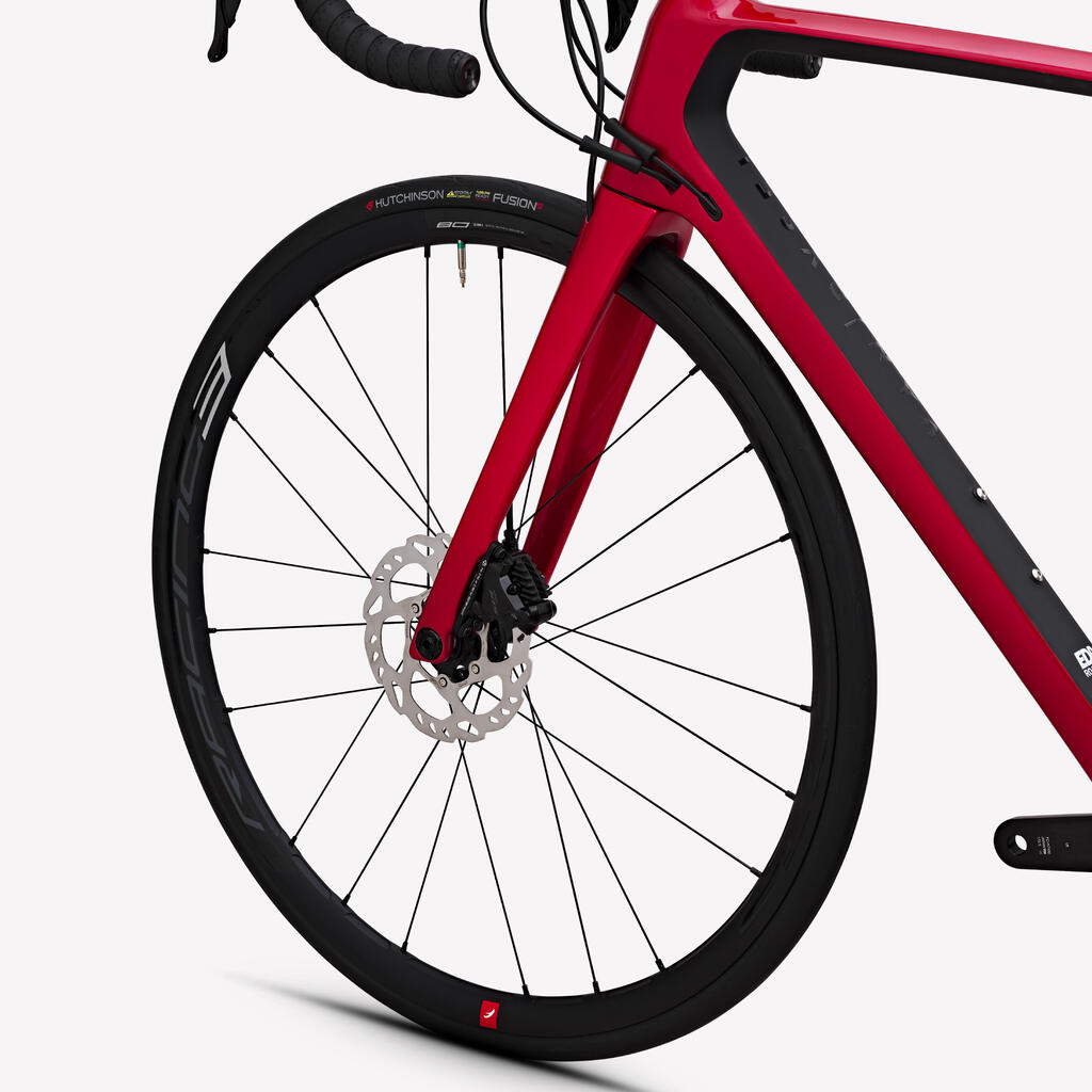Šosejas velosipēds “EDR CF Shimano 105”, 12 ātrumi, sarkans
