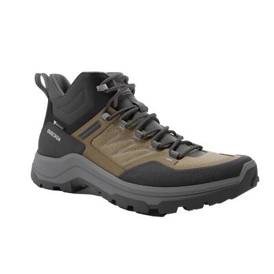Scarpe trekking uomo MH100 MID impermeabili grigie