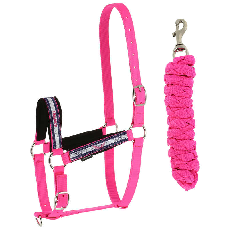 FOUGANZA Angel Horse Riding Halter and Leadrope Set for...