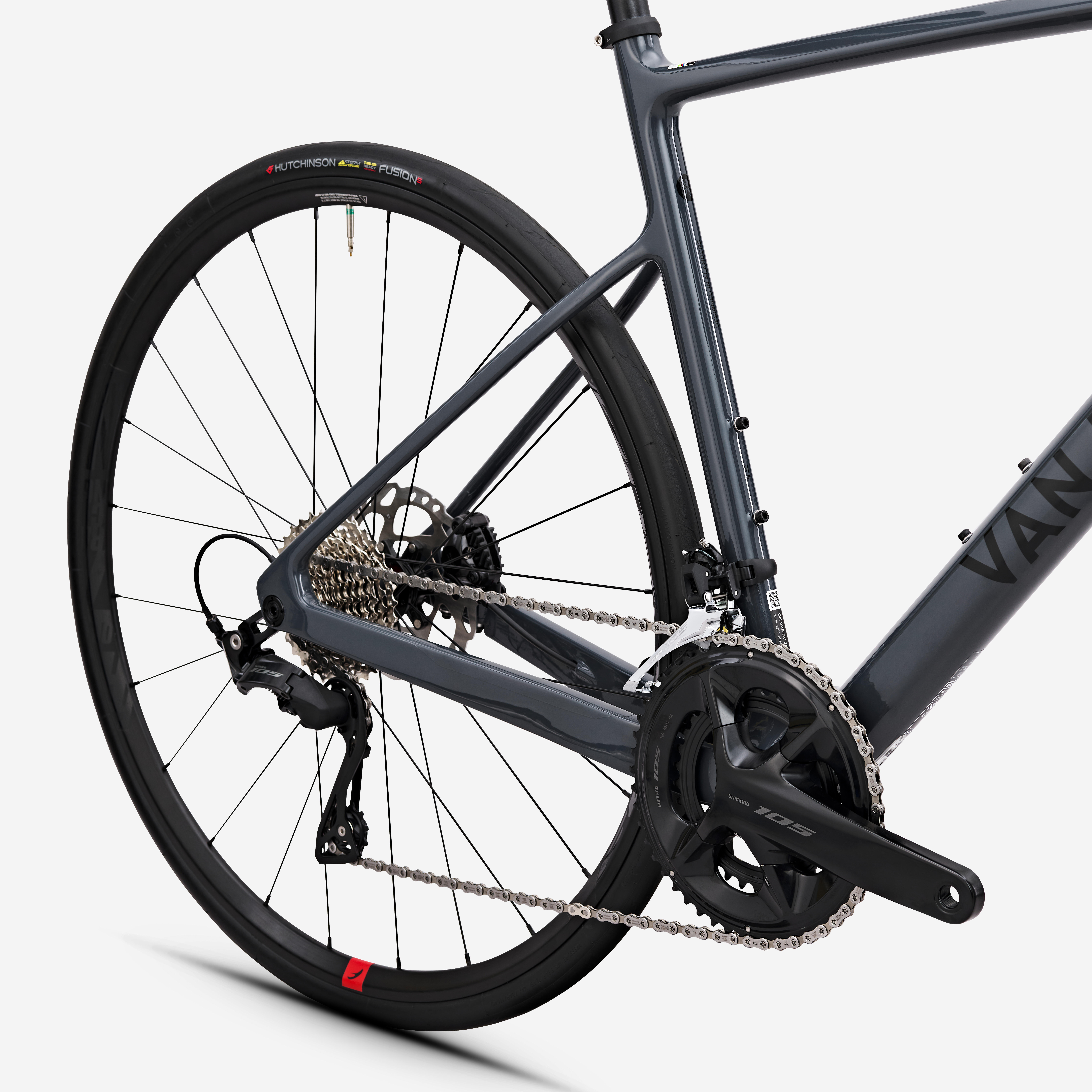 Vélo de route carbone, Néo Racer Shimano 105 12V gris - VAN RYSEL