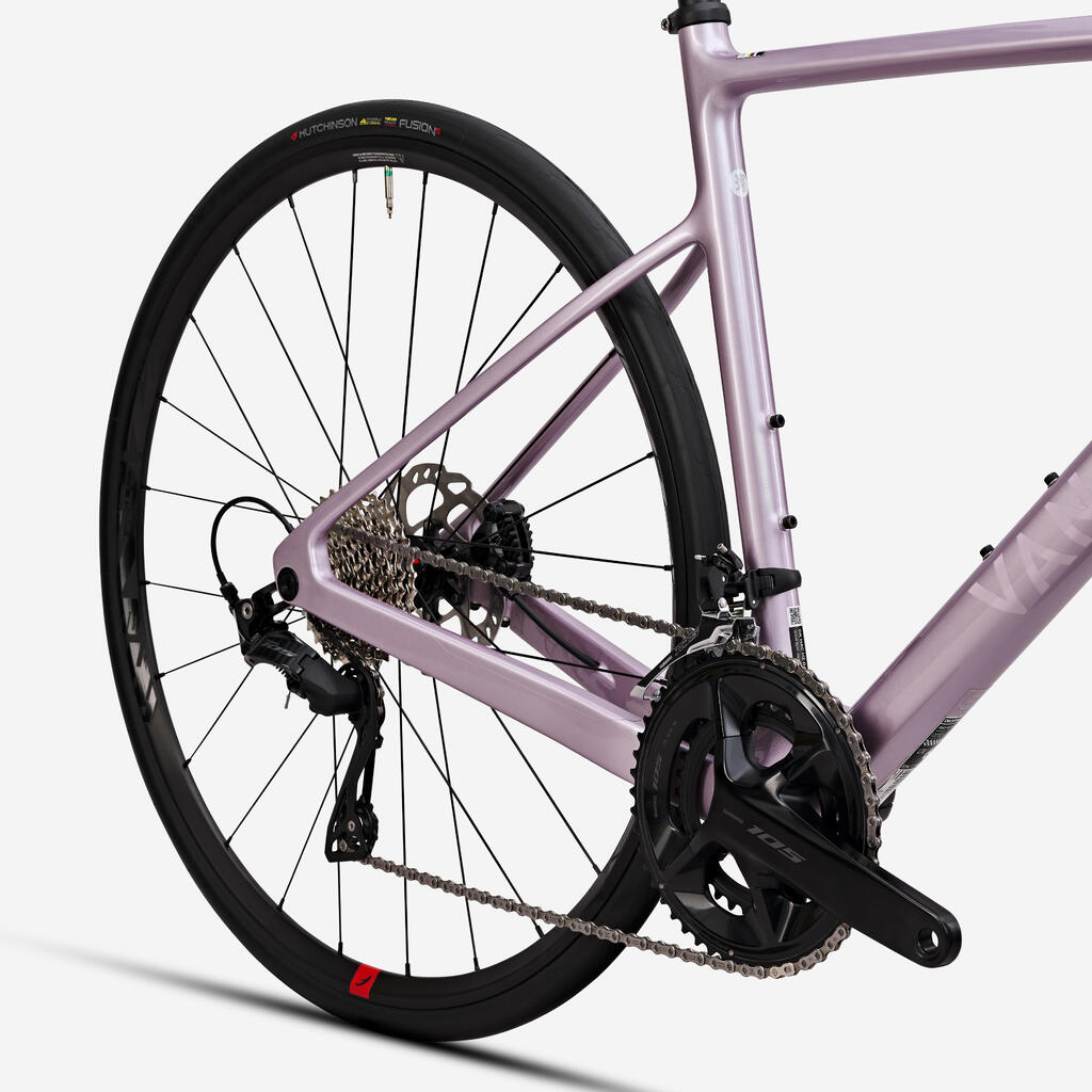 Šosejas velosipēds “NCR CF 105 12 S”, ceriņkrāsas