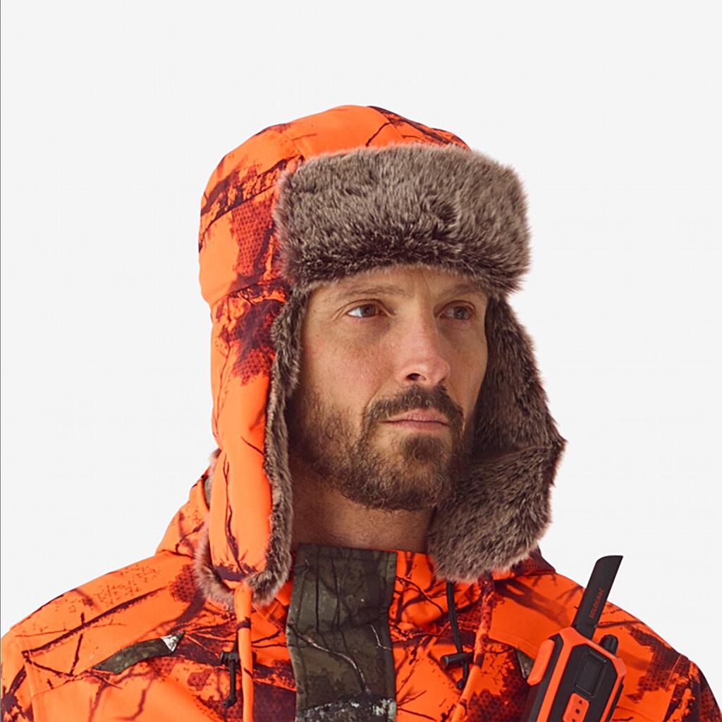 Hunting warm trapper hat treemetic orange