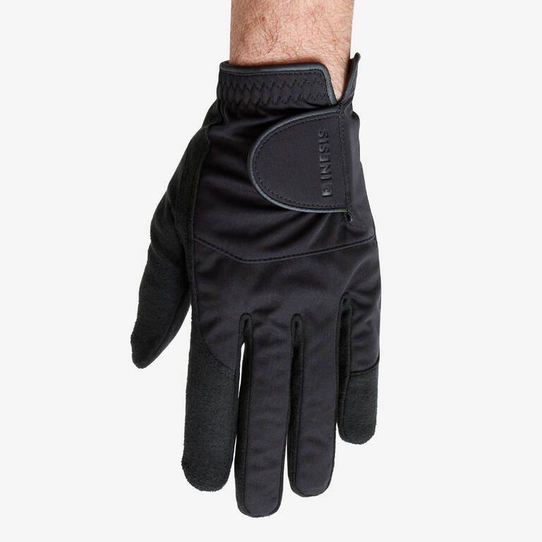 Men's pair of golf rain gloves - RW black