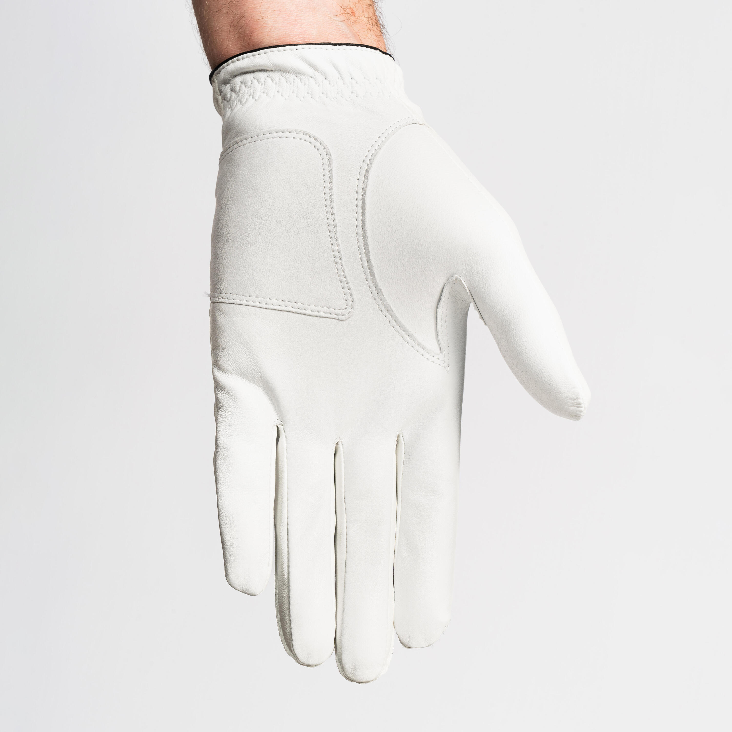 Men's golf glove right handed - 500 white 2/5