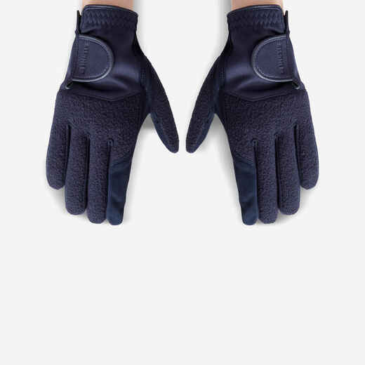 Dámske zimné golfové rukavice CW pár tmavomodré