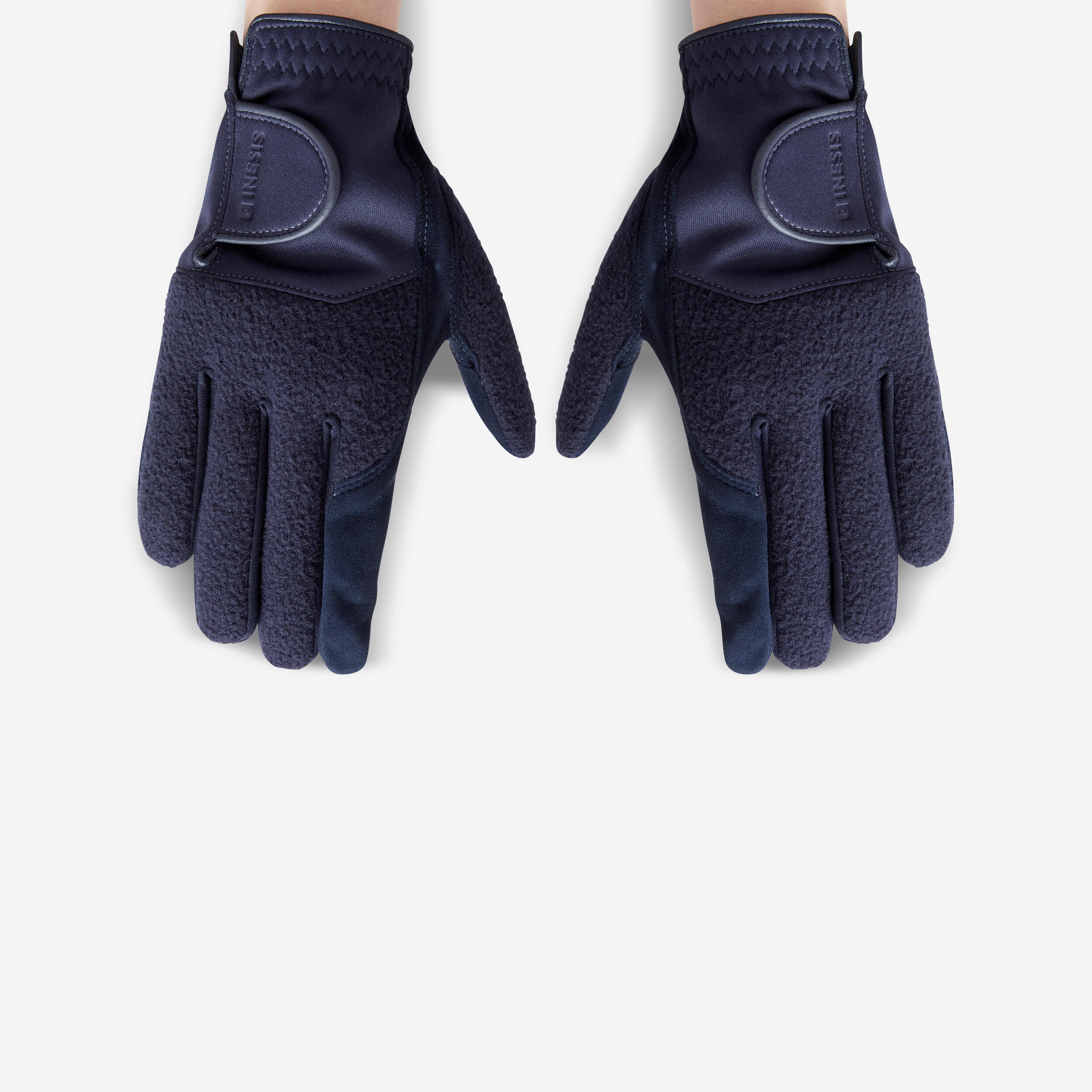 INESIS Women’s golf pair of winter gloves - CW navy blue