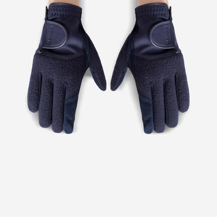 Paire de gants golf hiver femme - cw bleu marine