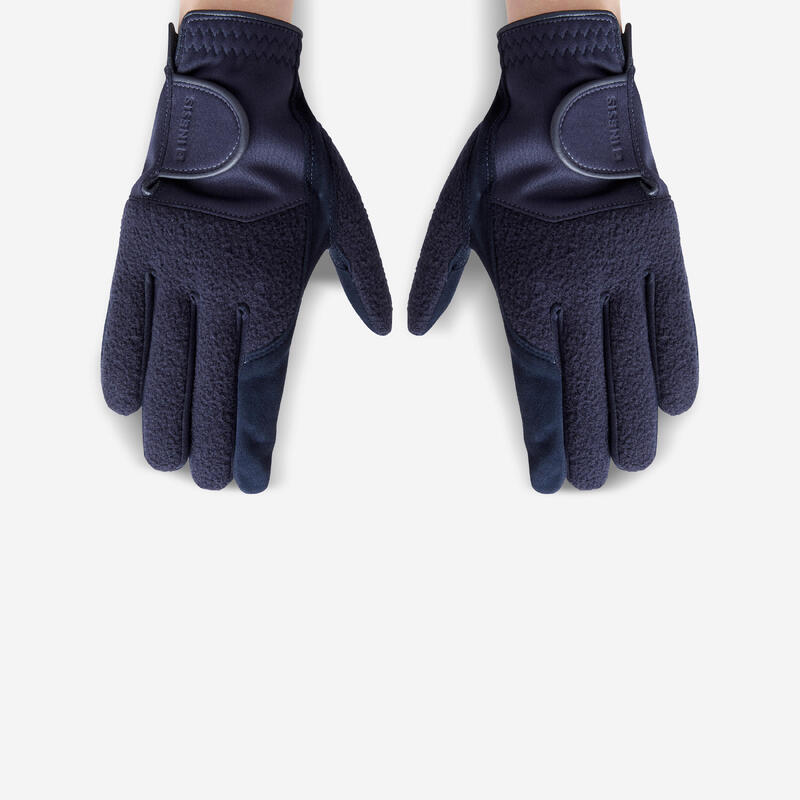 Paire de gants golf hiver Femme - CW bleu marine
