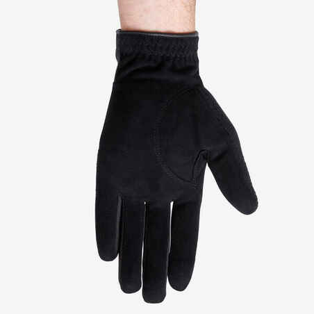 Men's winter golf gloves pair - CW black