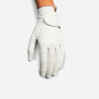 WOMEN'S GOLF GLOVE RIGHT HANDED - 500 WHITE