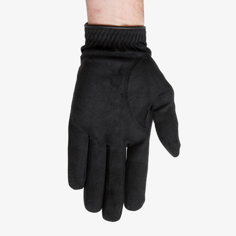 Men's pair of golf rain gloves - RW black