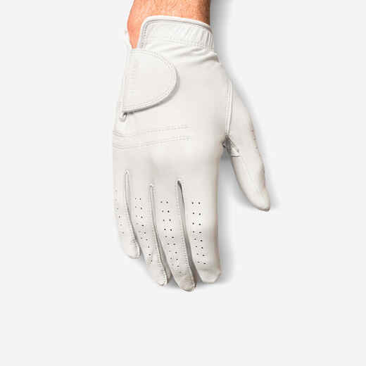 
      MEN'S GOLF GLOVE CABRETTA LEFT HANDED - 900 WHITE
  