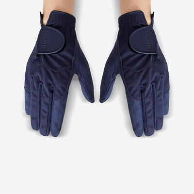 Damen Golf Regenhandschuhe - RW marineblau