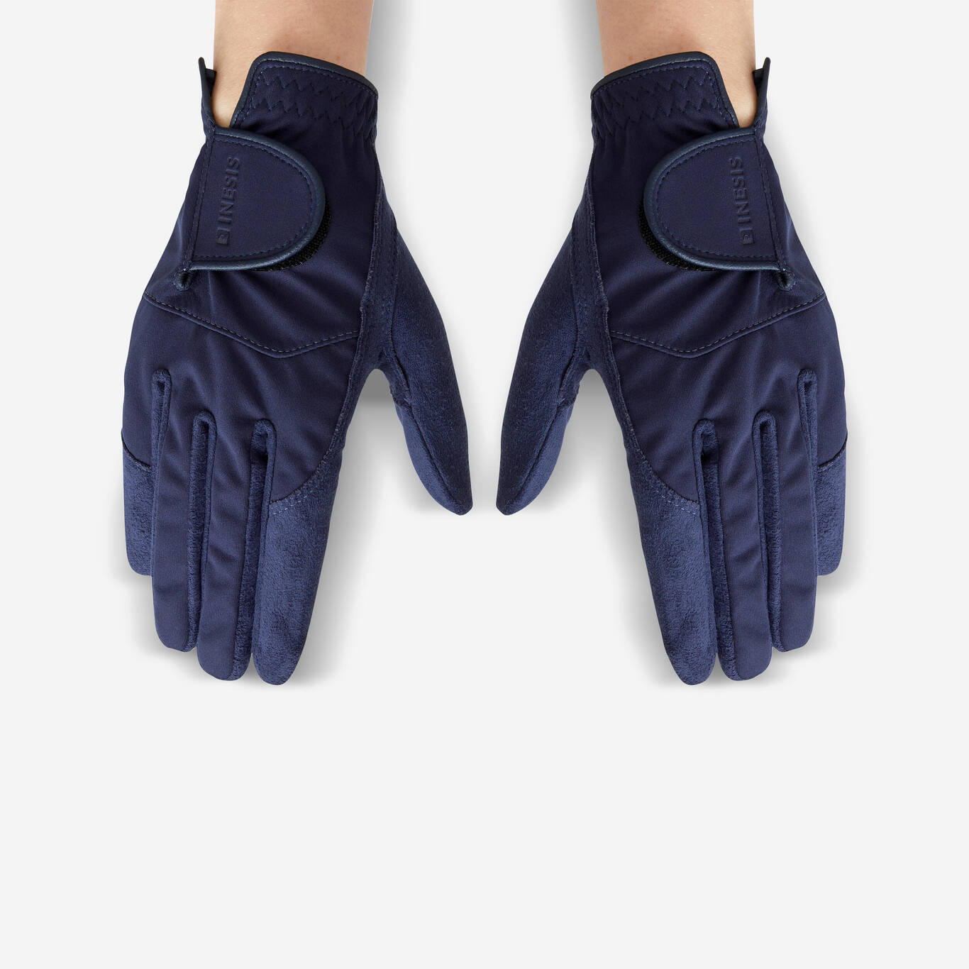 WOMEN'S GOLF RAIN GLOVES PAIR - RW NAVY BLUE