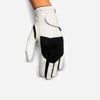 Women's golf resistance glove for Right-Handed players - white and black