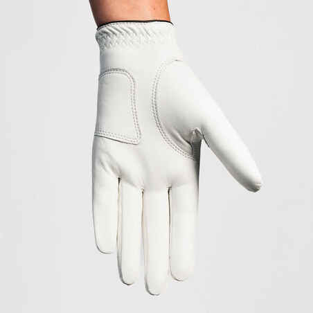 Bela ženska rokavica za golf (za desničarje)
