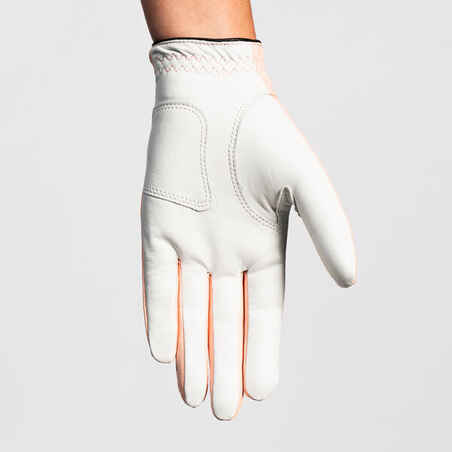 WOMEN'S GOLF GLOVE RIGHT HANDED - 500 PINK