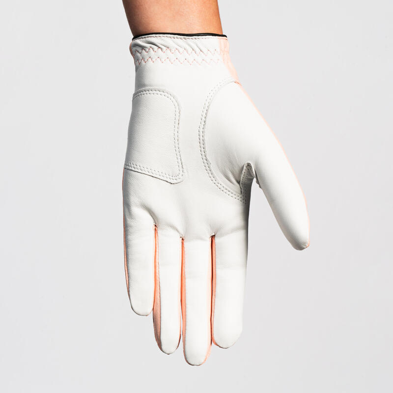 Mănușă de golf Mână stângă pentru Dreptace Soft Roz Damă