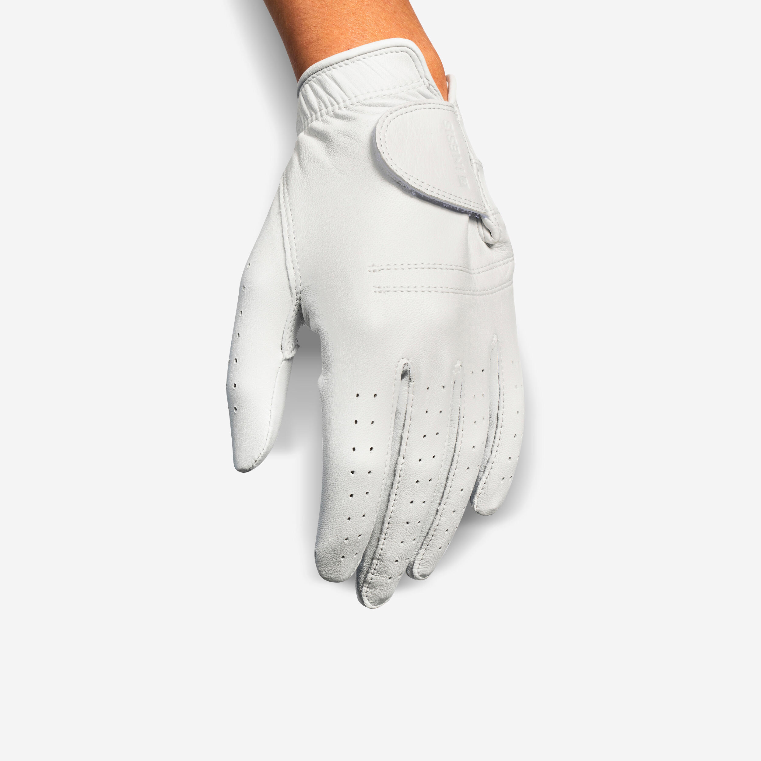 Women's golf right-handed Tour glove white 1/4